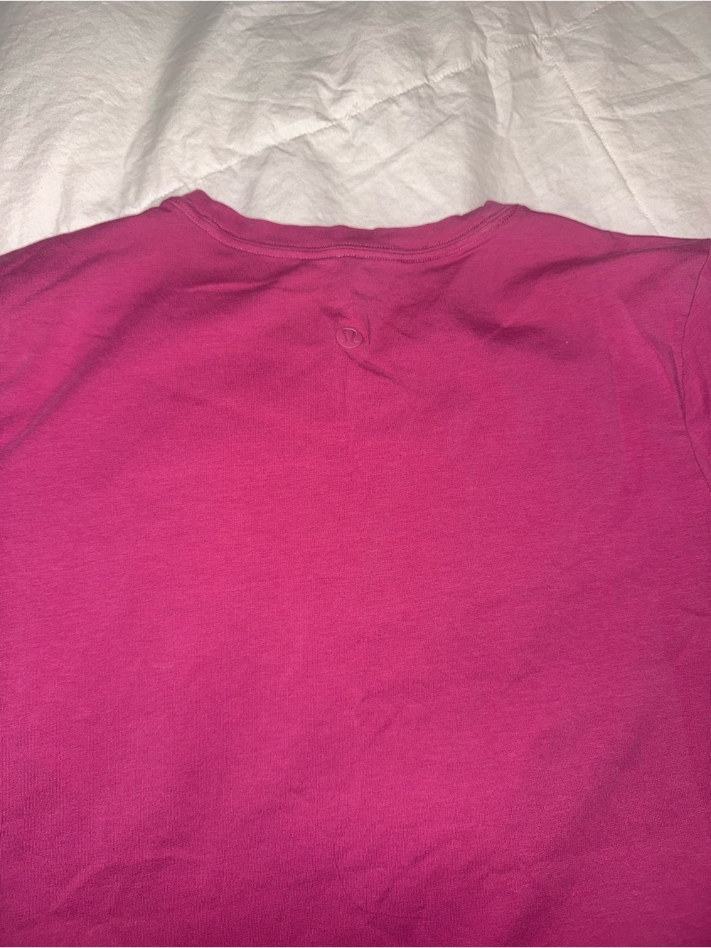 Men's Crew Neck T-Shirt - Magenta - Picture 3 of 3